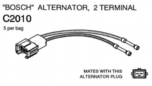 C2010_AFTERMARKET BRAND Alternator Repair Lead Connector